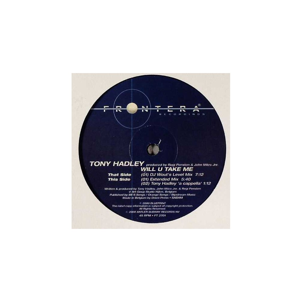 Tony Hadley - Will U Take Me (COPIA IMPORT)
