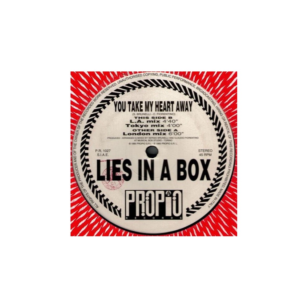 Lies In A Box – You Take My Heart Away