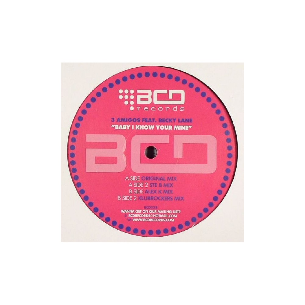 3 Amigos Feat. Becky Lane – Baby I Know Your Mine 