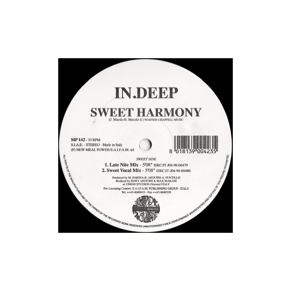 In Deep – Sweet Harmony