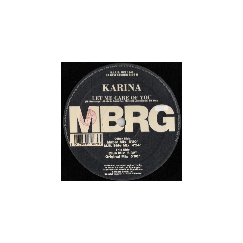 Karina – Let Me Care Of You (IMPORT)