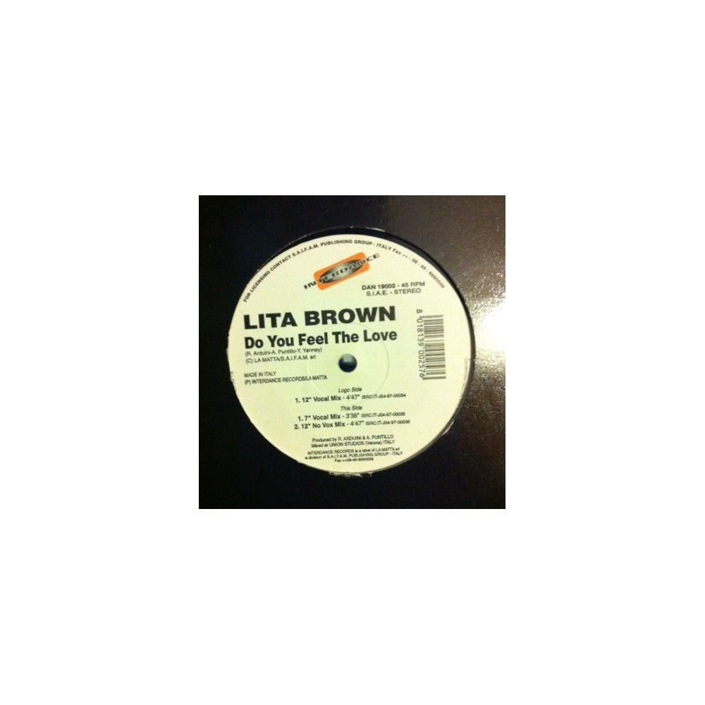 Lita Brown – Do You Feel The Love (IMPORT)
