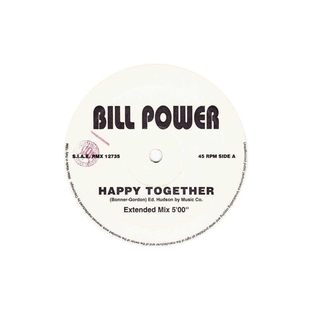 Bill Power – Happy Together 