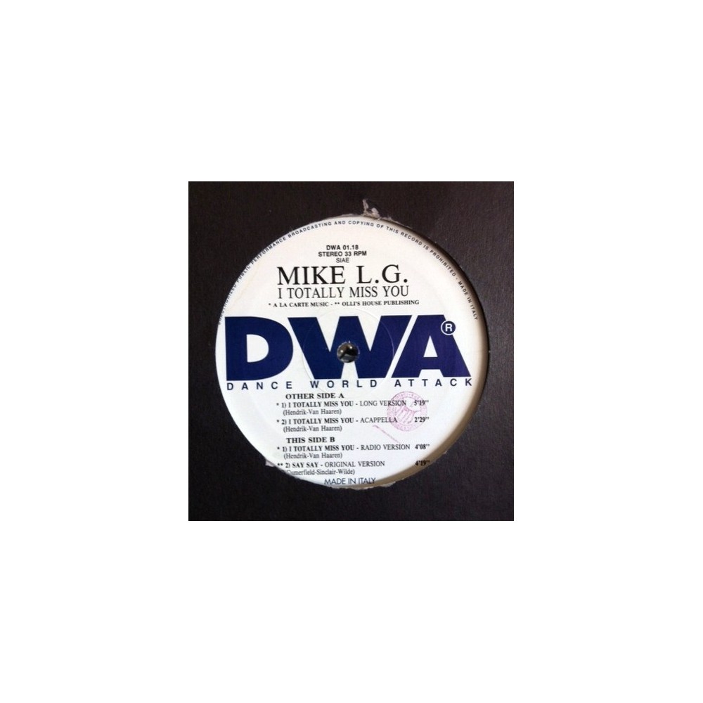 Mike LG – I Totally Miss You 