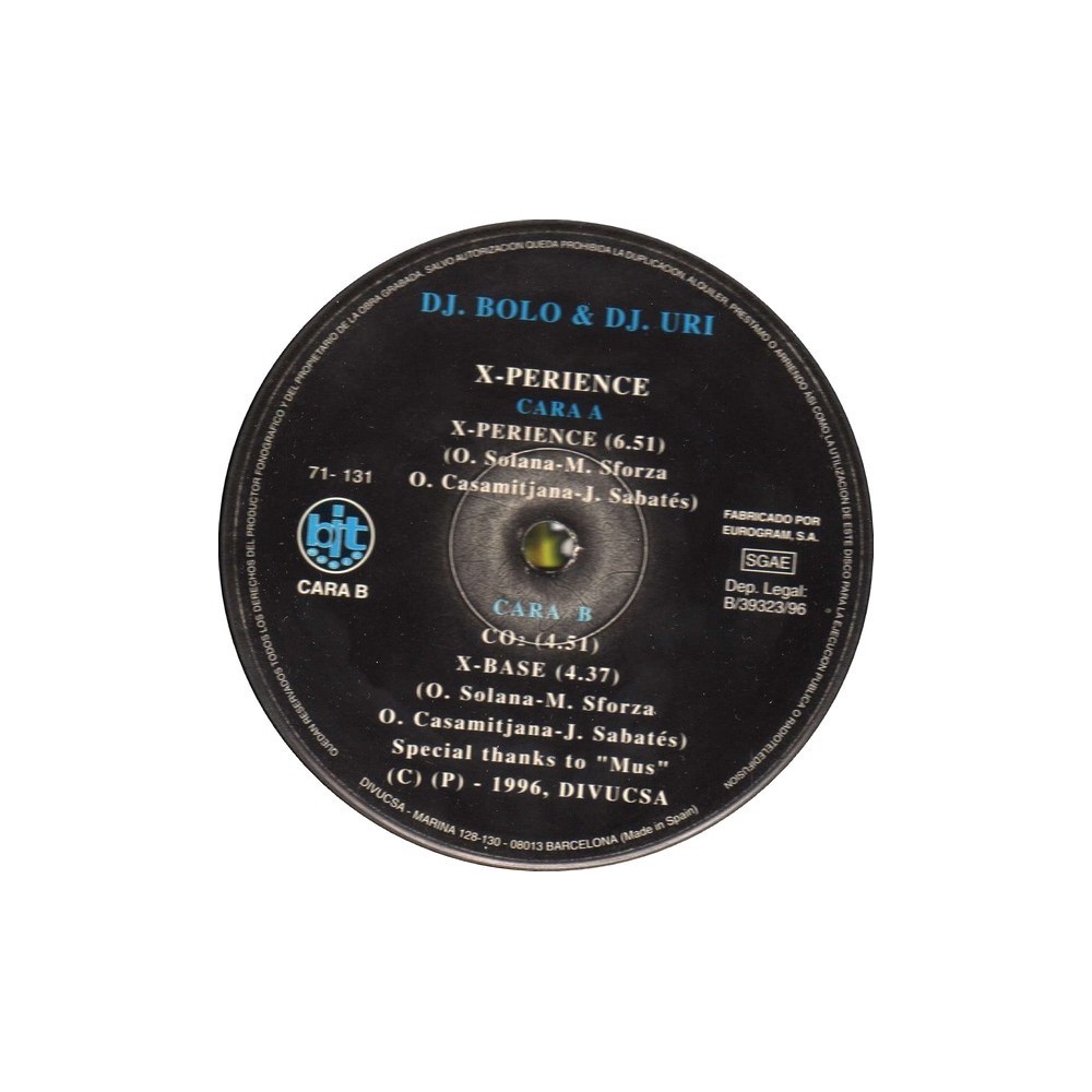 DJ Bolo & DJ. Uri - X-Perience