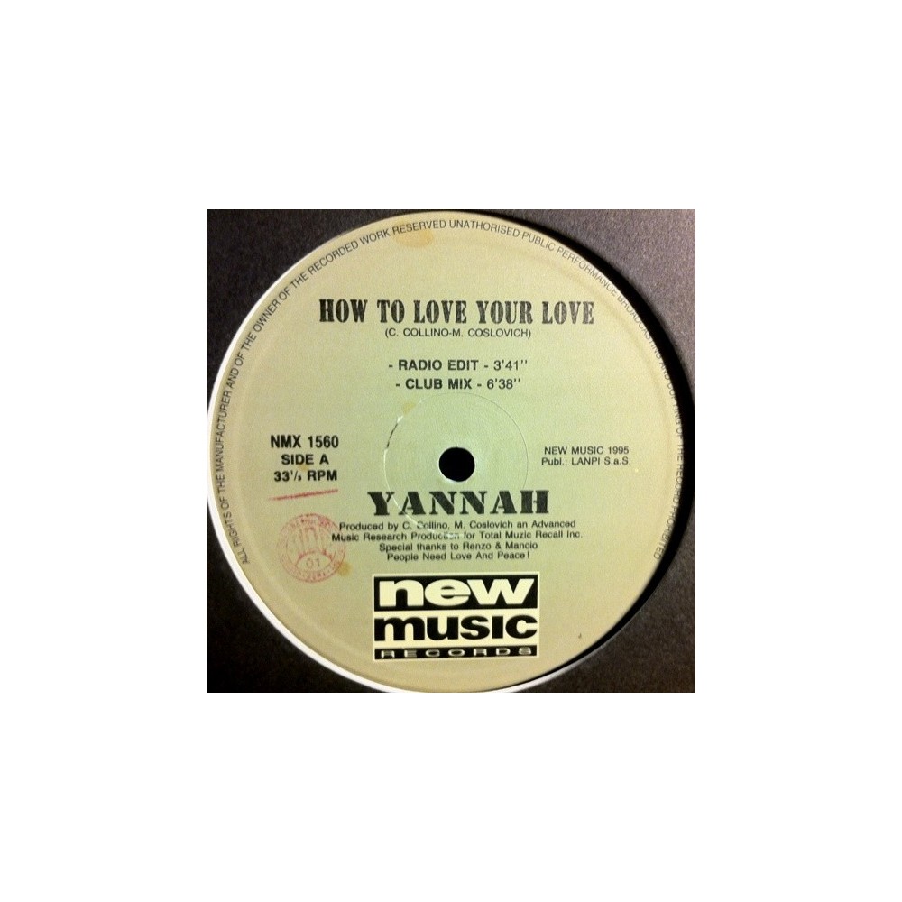 Yannah  ‎– How To Love Your Love