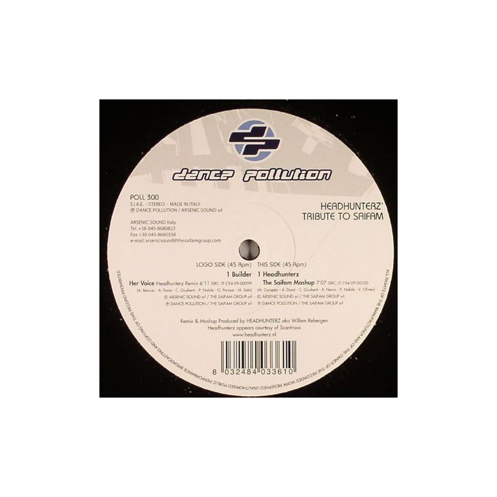 Builder / Headhunterz ‎– Headhunterz Tribute To Saifam 