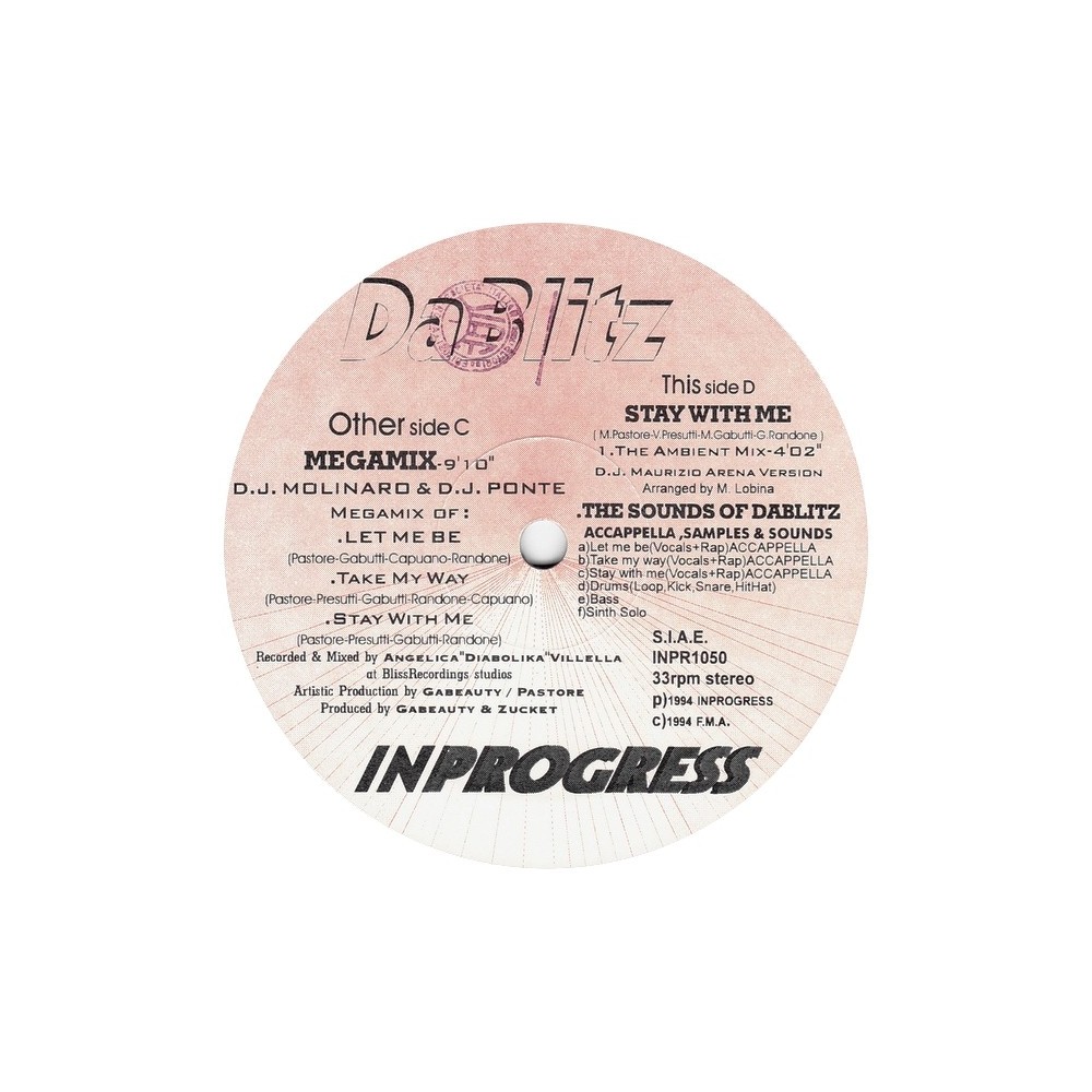 Da Blitz ‎– Stay With Me (MEGAMIX¡¡)