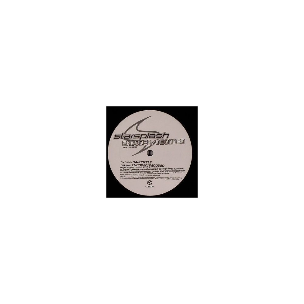 Starsplash ‎– Hardstyle / Encoded Decoded