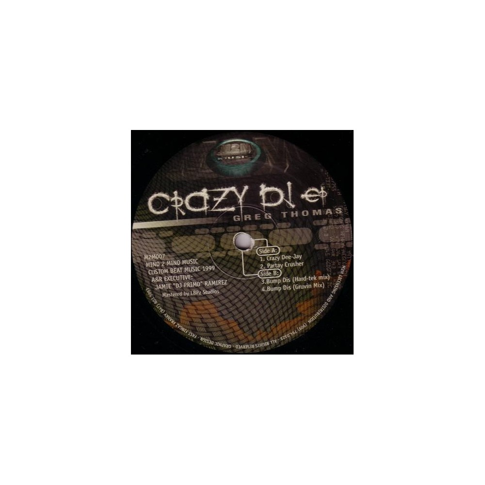 Greg Thomas ‎– Crazy DJ EP 