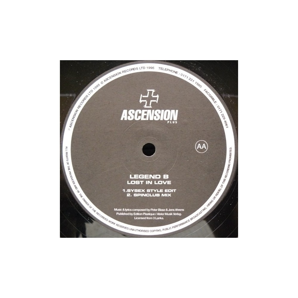 Legend B ‎– Lost In Love (IMPORT)