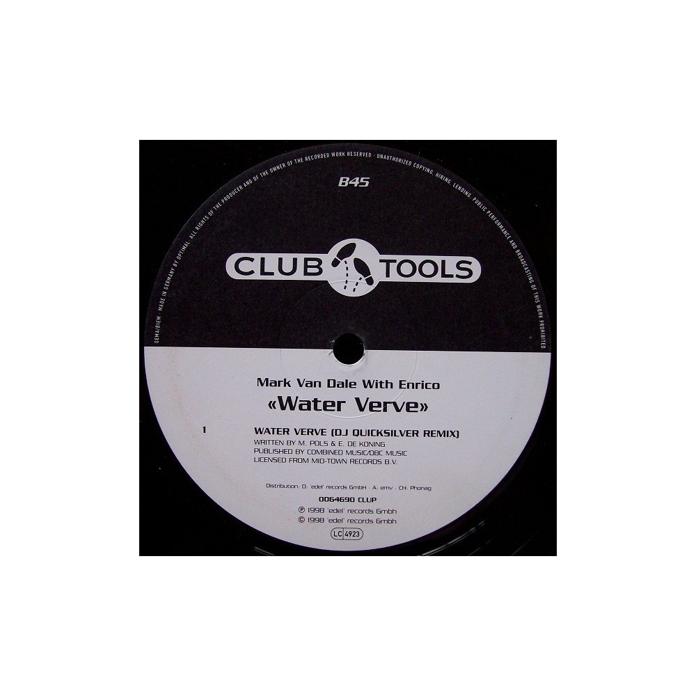 Mark Van Dale With Enrico ‎– Water Verve 