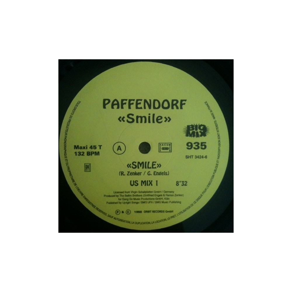 Paffendorf ‎– Smile (EDICIÓN FRANCESA)