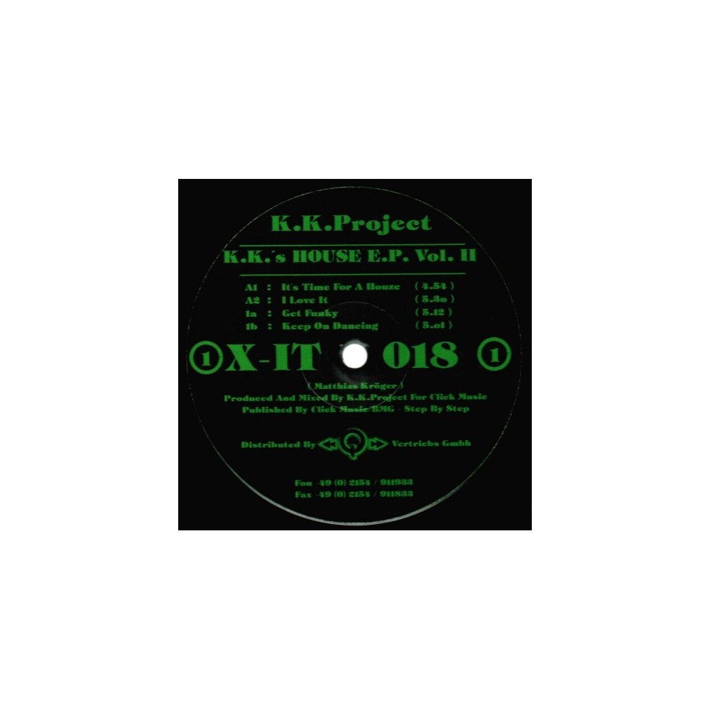 KK Project ‎– KK's House EP Vol. 2 