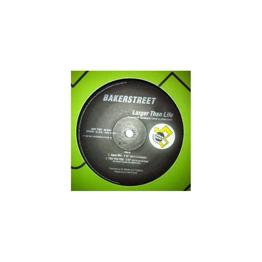 Bakerstreet ‎– Larger Than Life (JOYA¡)