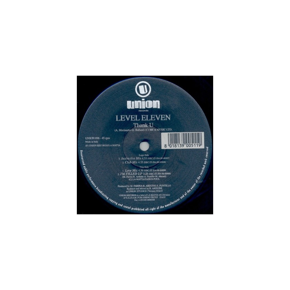Level Eleven ‎– Thank U 