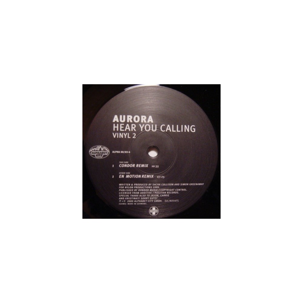 Aurora ‎– Hear You Calling (Condor mix)
