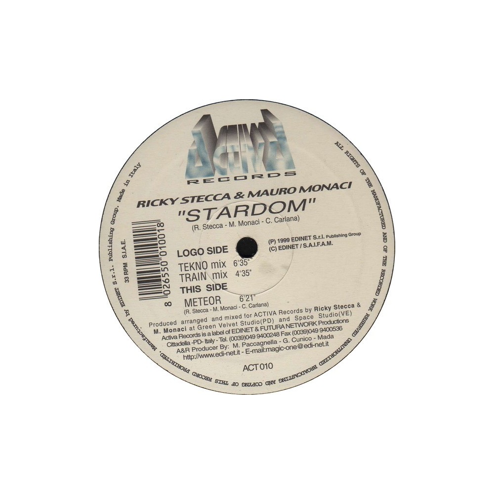 Ricky Stecca & Mauro Monaci ‎– Stardom 