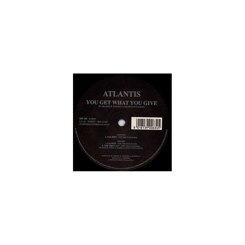 Atlantis  ‎– You Get What You Give