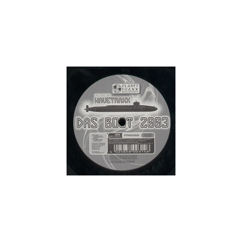 Chris Menzi Pres. Wavetraxx ‎– Das Boot 2003 (IMPORT)
