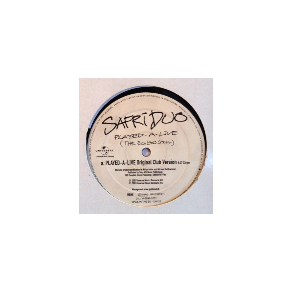 Safri Duo - Played-A-Live (NACIONAL.TODO UN CLÁSICO¡¡)