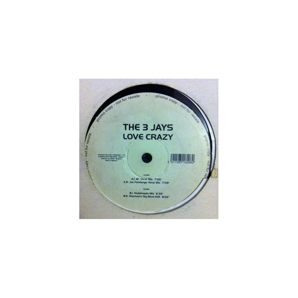 3 Jays - Love Crazy (Disco buscadisimo¡¡ ¡¡)