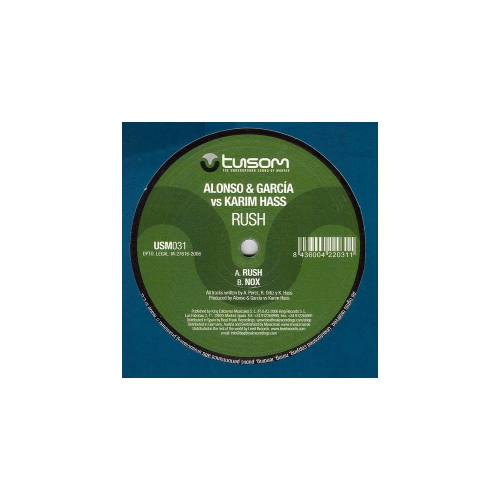 Alonso & Garcia vs. Karim Haas ‎– Rush 