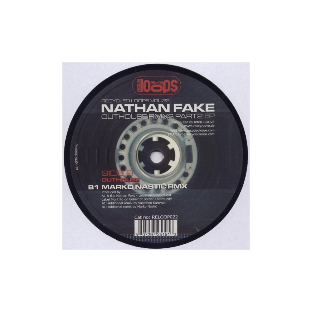 Nathan Fake - Outhouse Rmxs Part2 EP (BUSCADISIMO¡¡)