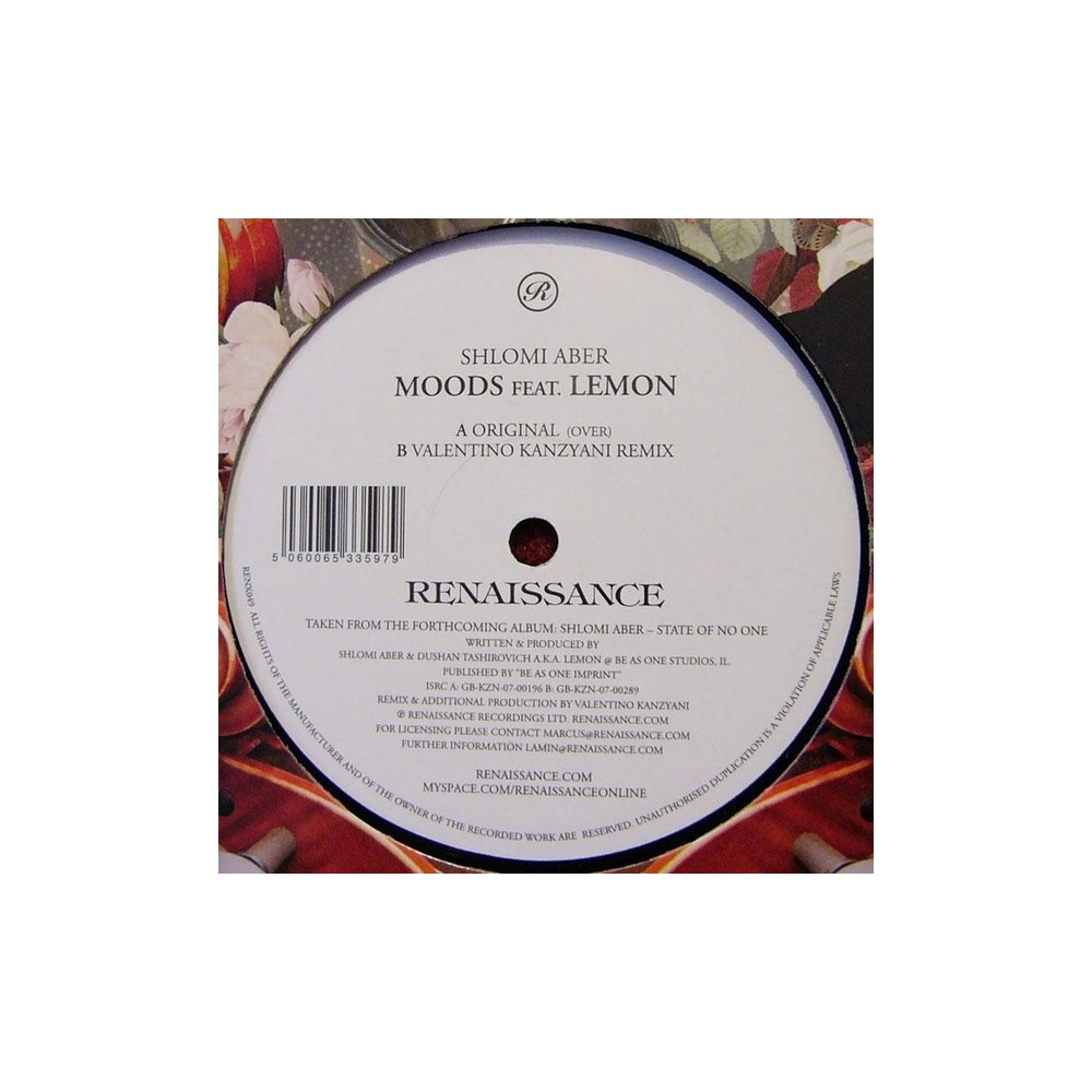 Shlomi Aber Feat. Lemon  ‎– Moods (Valentino Kanzyani remix) 