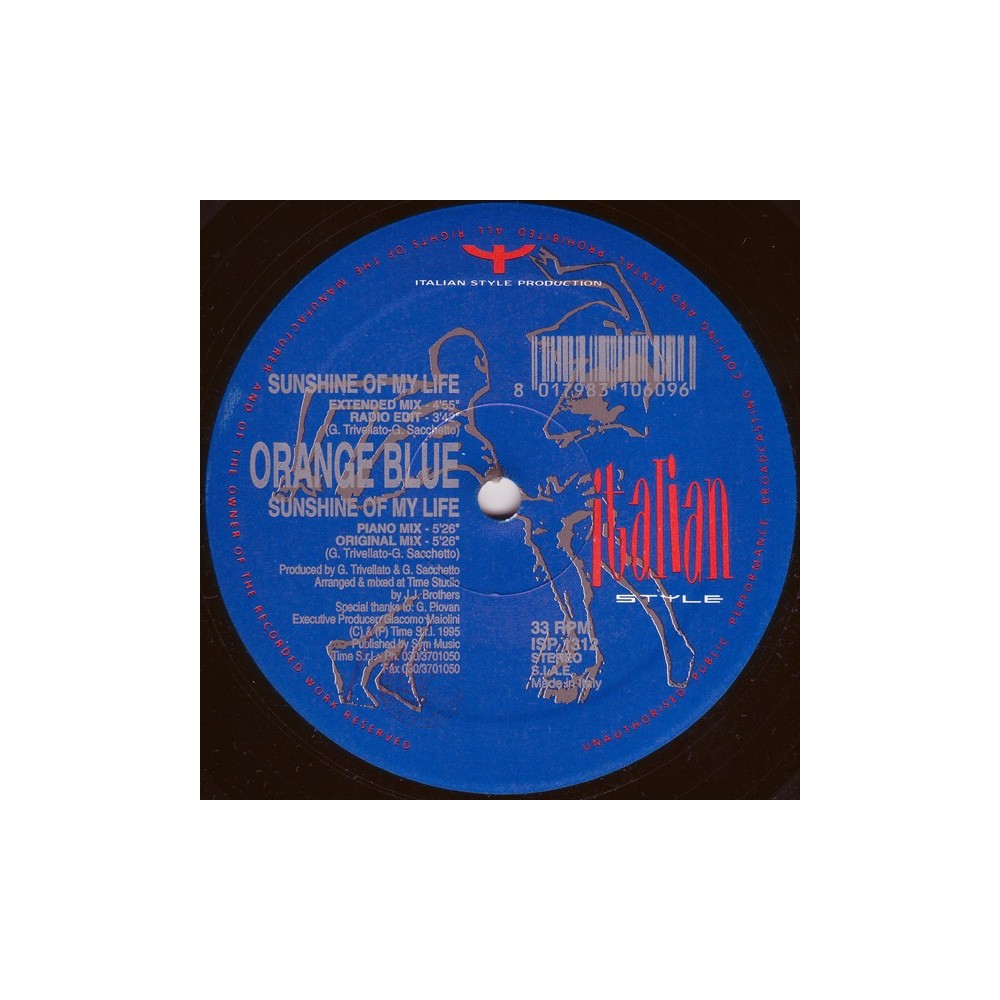 Orange Blue ‎– Sunshine Of My Life (TEMAZO¡)