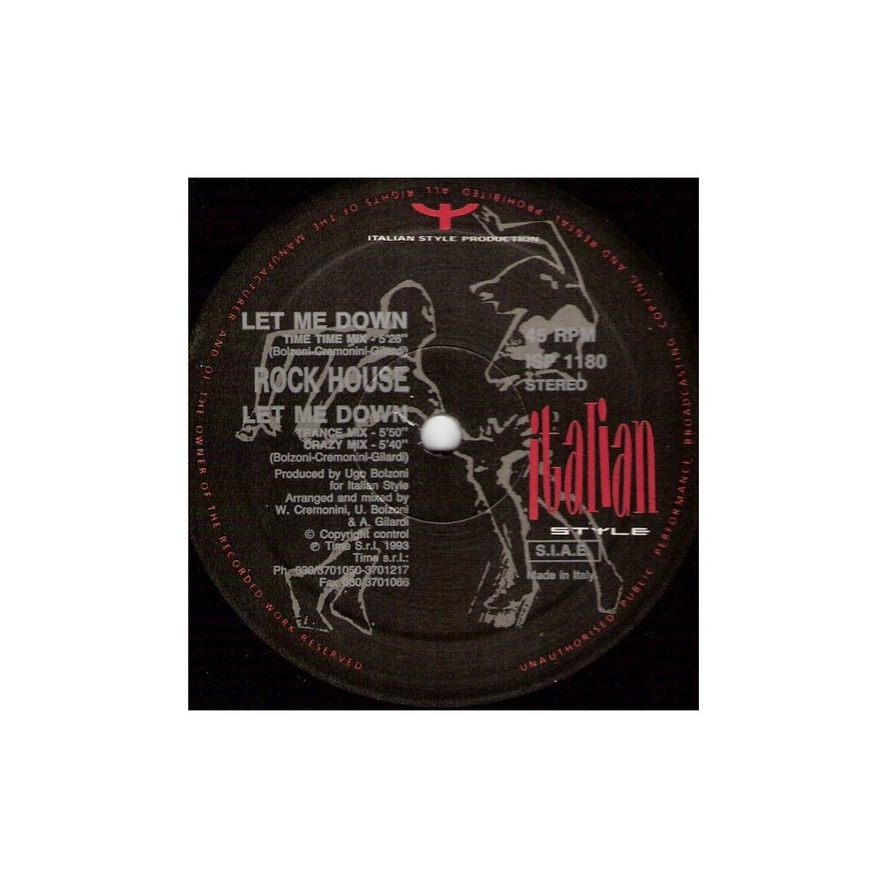 Rock House ‎– Let Me Down 