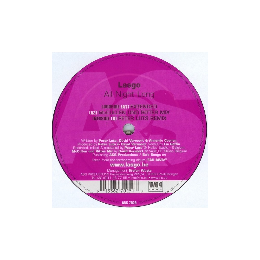 Lasgo - All Night Long(TEMAZO ALFREDO PAREJA¡¡¡ BUSCADISIMO¡¡)