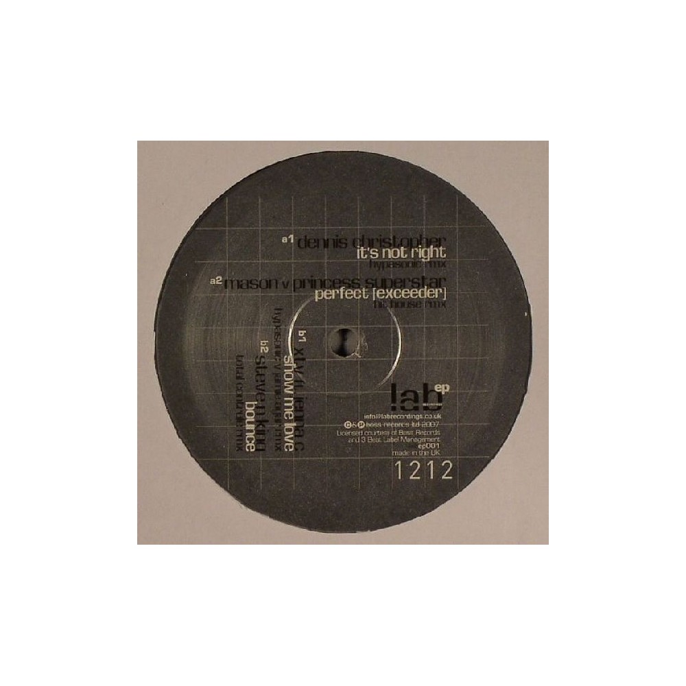  Lab Recordings EP1  (TEMAZOS BUMPIN¡¡)