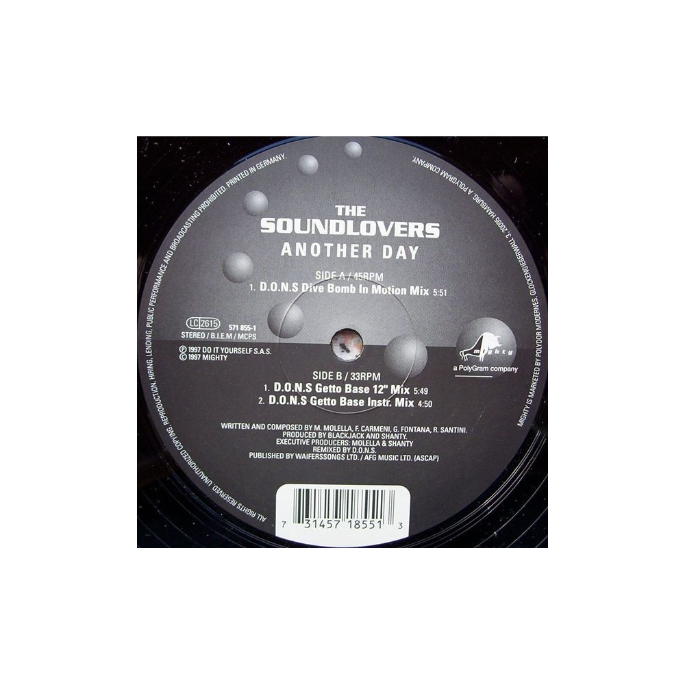 The Soundlovers ‎– Another Day (MELODIA DEL 97¡)