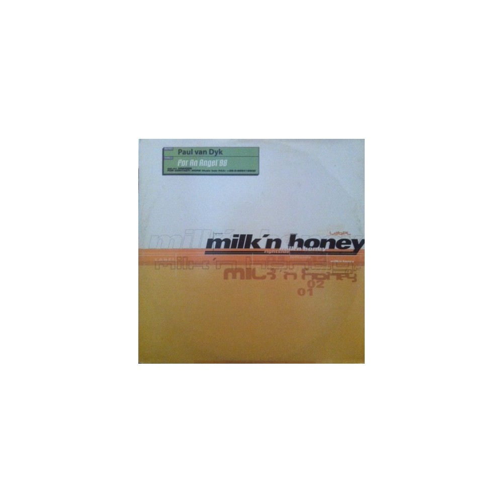Paul van Dyk ‎– For An Angel 98 (EDICIÓN ITALIANA¡)