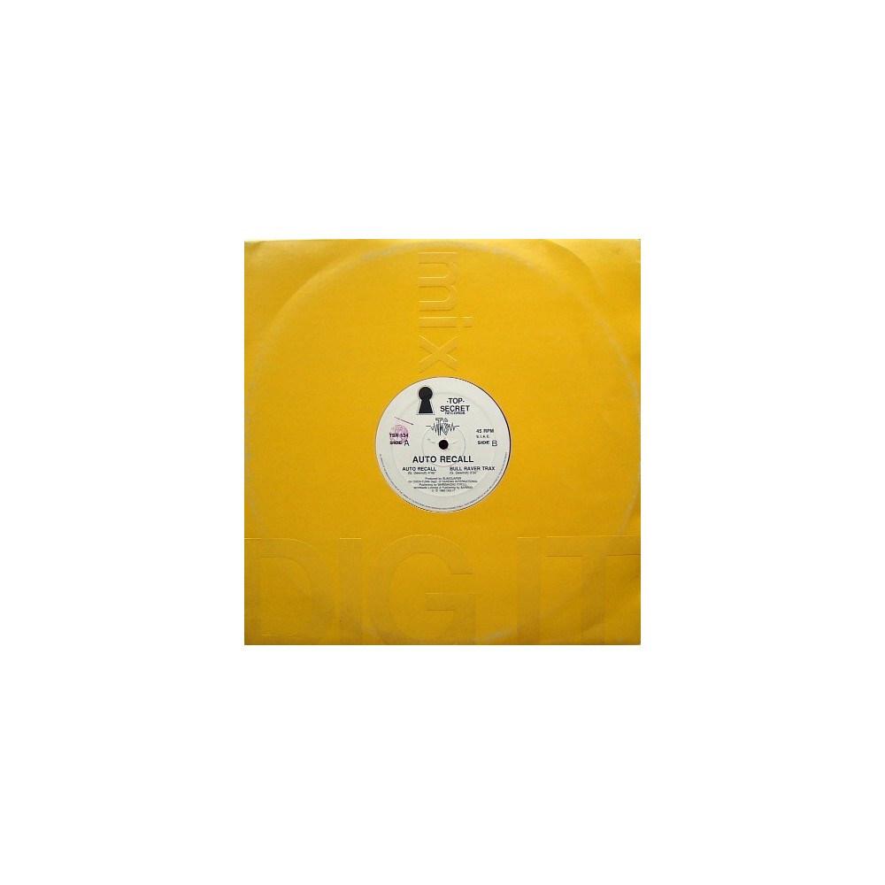 Auto Recall ‎– Auto Recall (TEMAZO TECHNO)