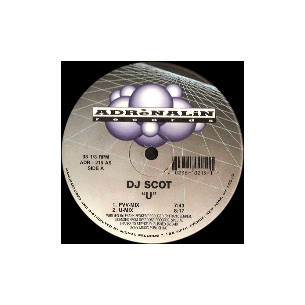 DJ Scot Project ‎– U (EDICION AMERICANA)