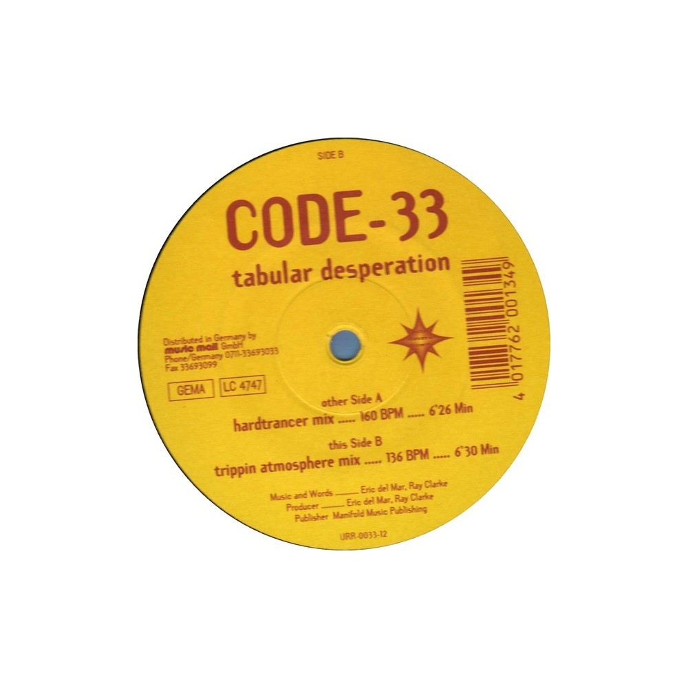 Code-33 ‎– Tabular Desperation 