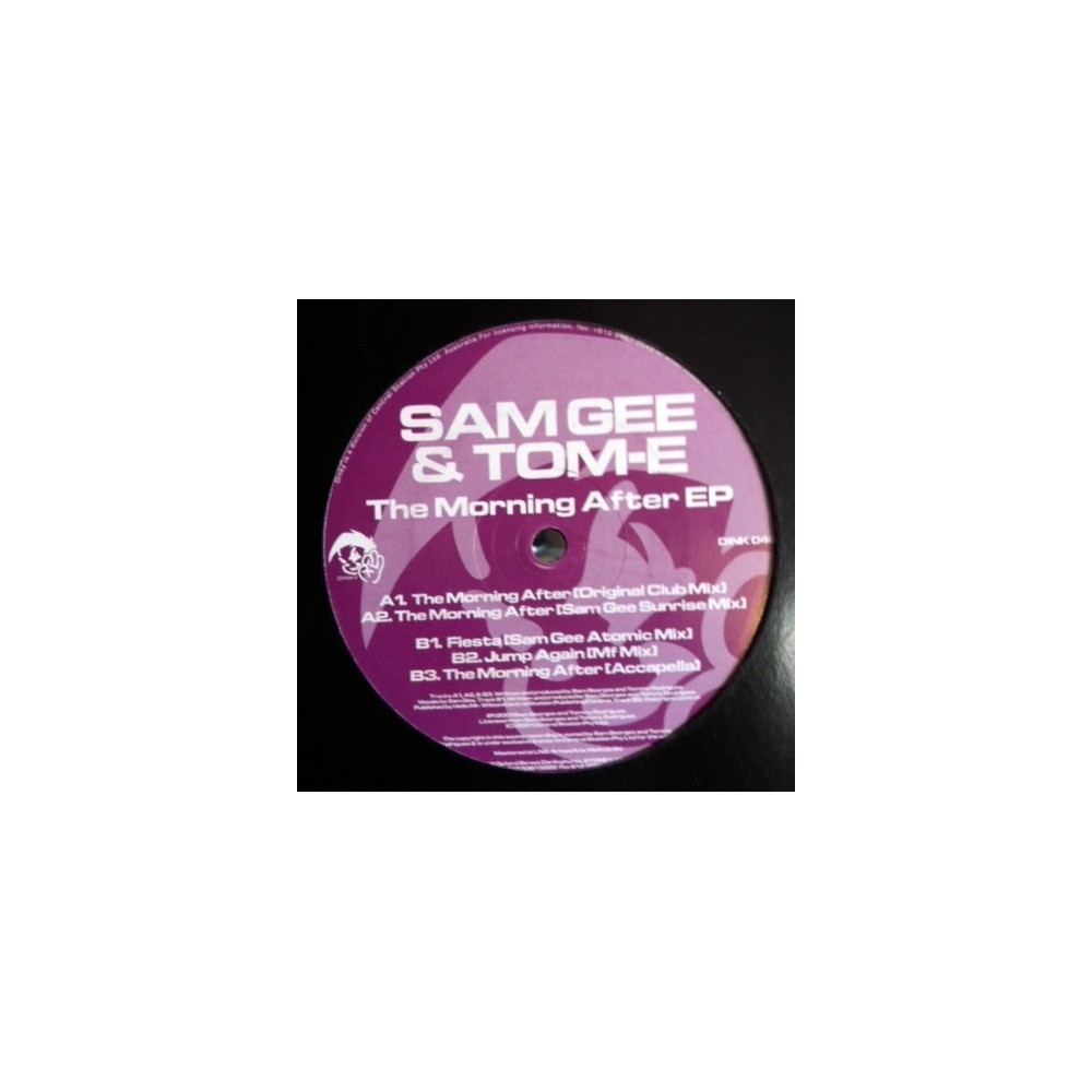 Sam Gee & Tom-E ‎– The Morning After EP 