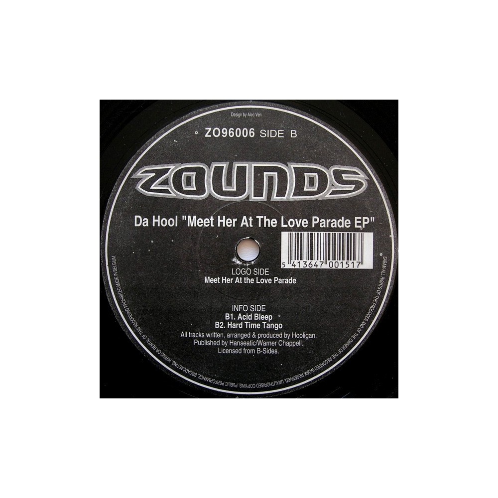 Da Hool ‎– Meet Her At The Love Parade EP (IMPORT)