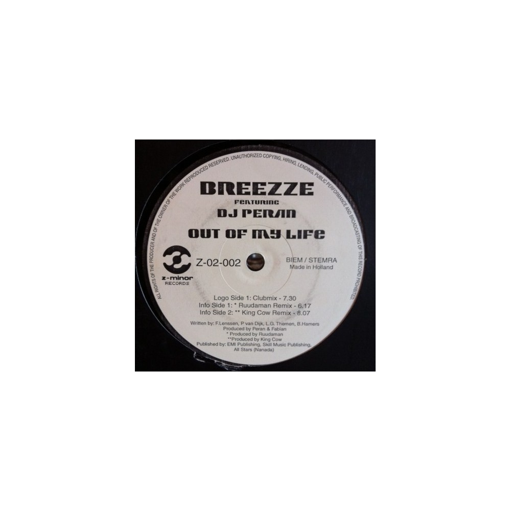 Breeezze - Out Of My Life (IMPORT¡¡ Melodion Coliseum¡¡)