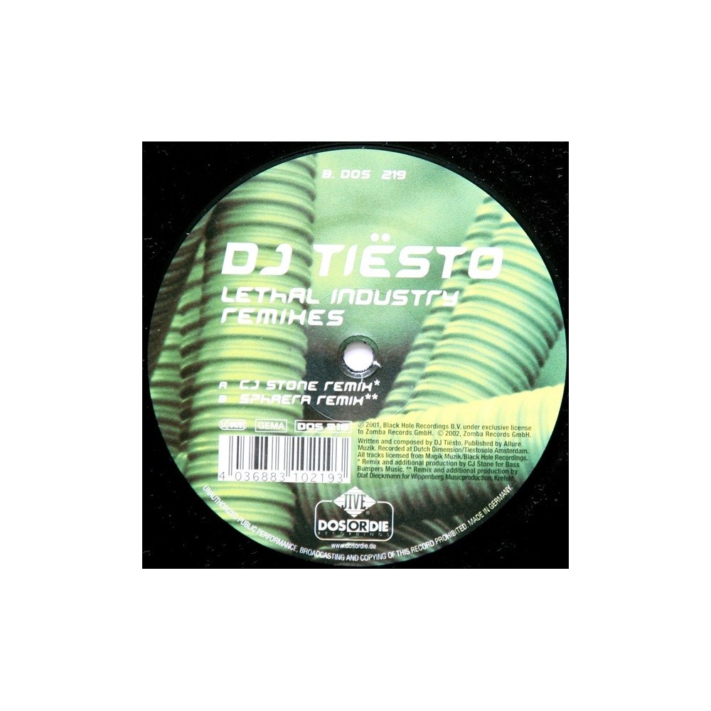 DJ Tiesto ‎– Lethal Industry (Remixes)