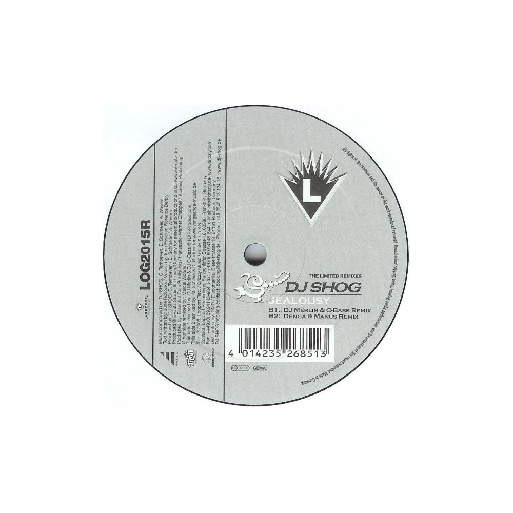 DJ Shog ‎– Jealousy (The Limited Remixes)