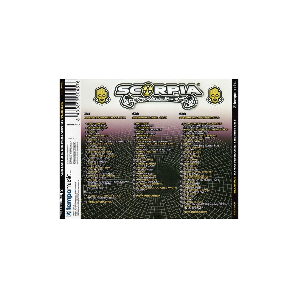 Scorpia The History 10 Aniversario (TRIPLE CD)