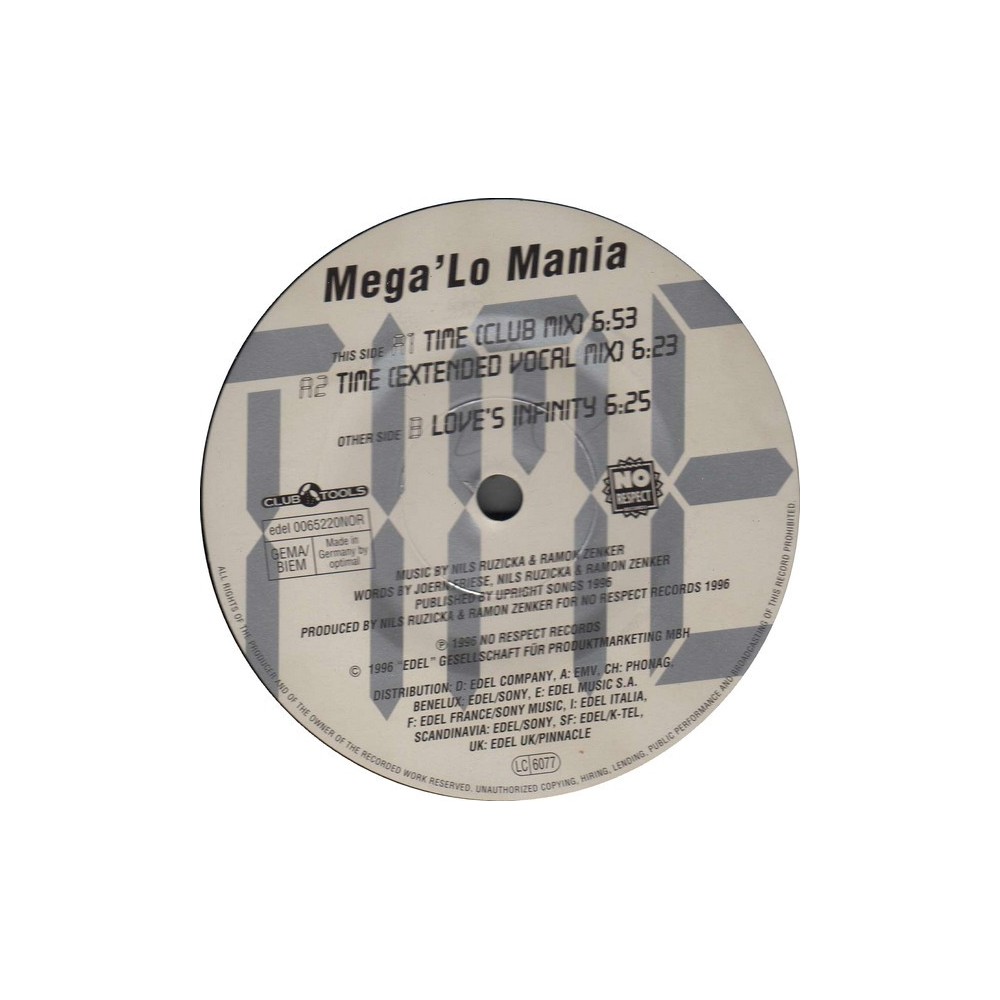 Mega Lo Mania ‎– Time