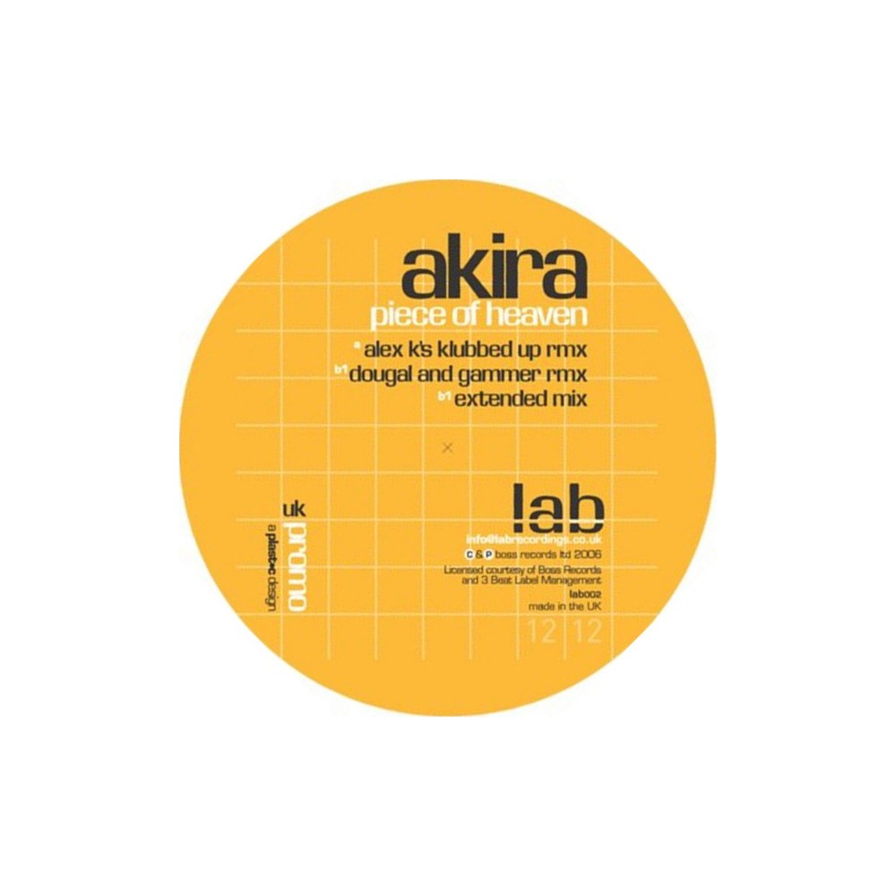 Akira  ‎– Piece Of Heaven (Remixes)