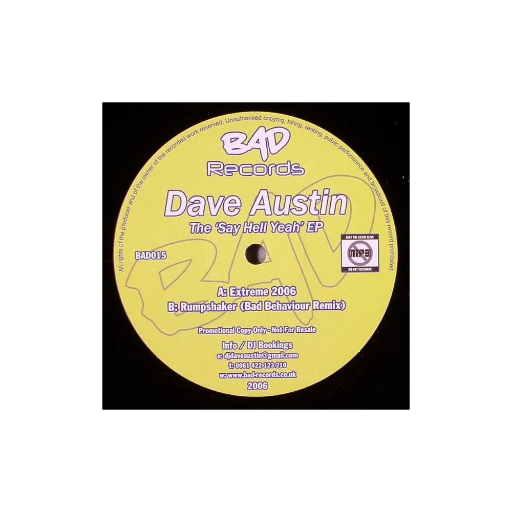 Dave Austin ‎– The Say Hell Yeah EP