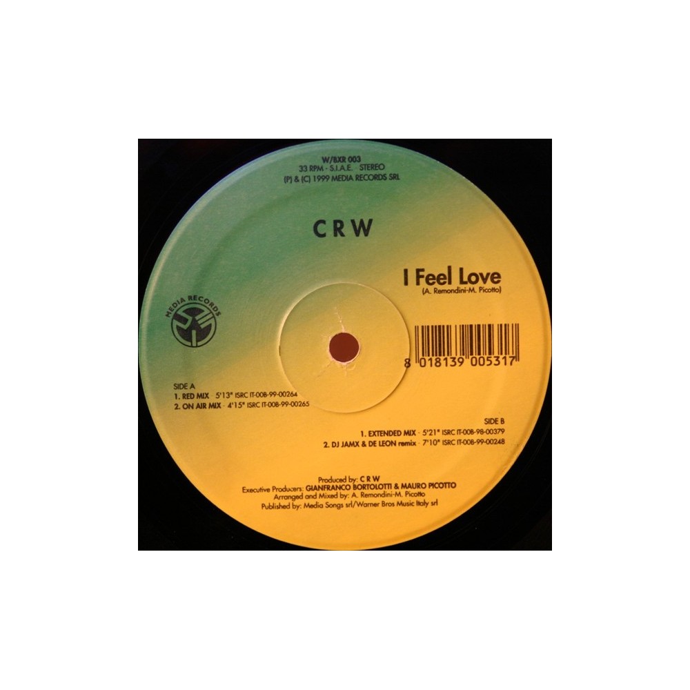 CRW ‎– I Feel Love (MUY BUENO¡¡)