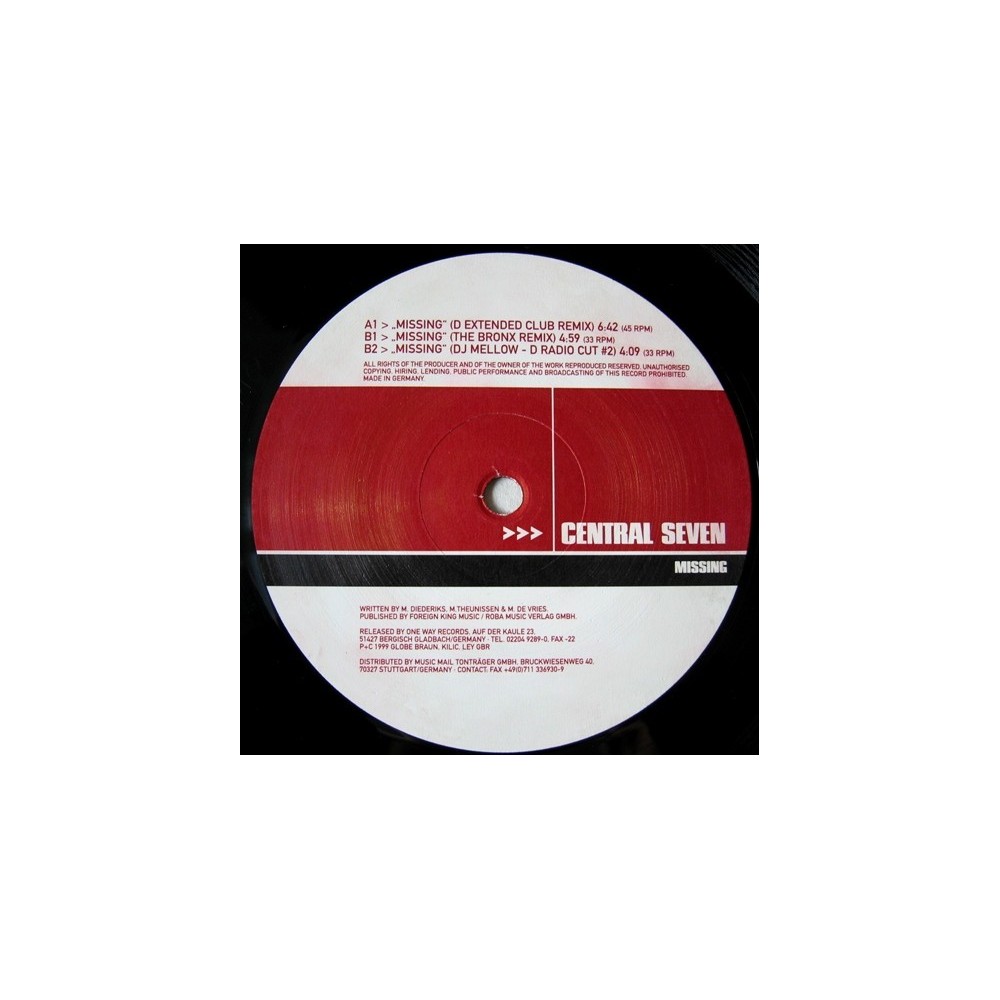 Central Seven ‎– Missing