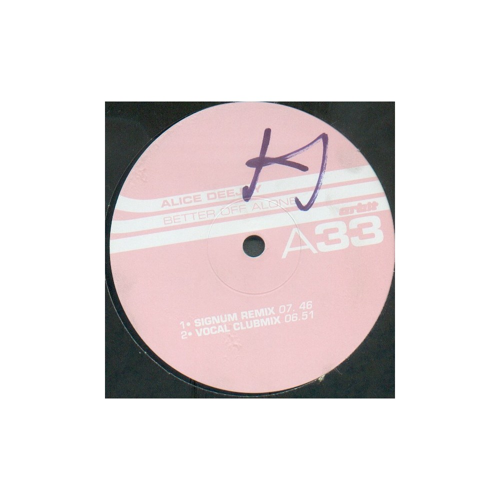 Alice Deejay - Better Off Alone (EDICIÓN ALEMANA)